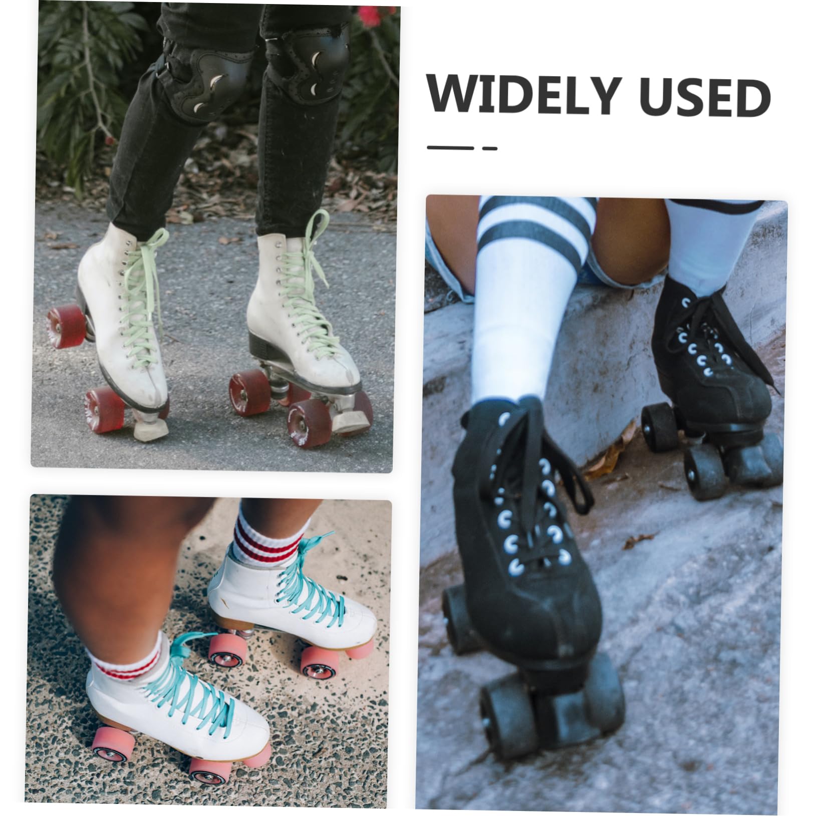 BESPORTBLE Outdoor/indoor Roller Skate Wheels Replacement Skate Wheels 95a Hardness Roller Skating Supplies