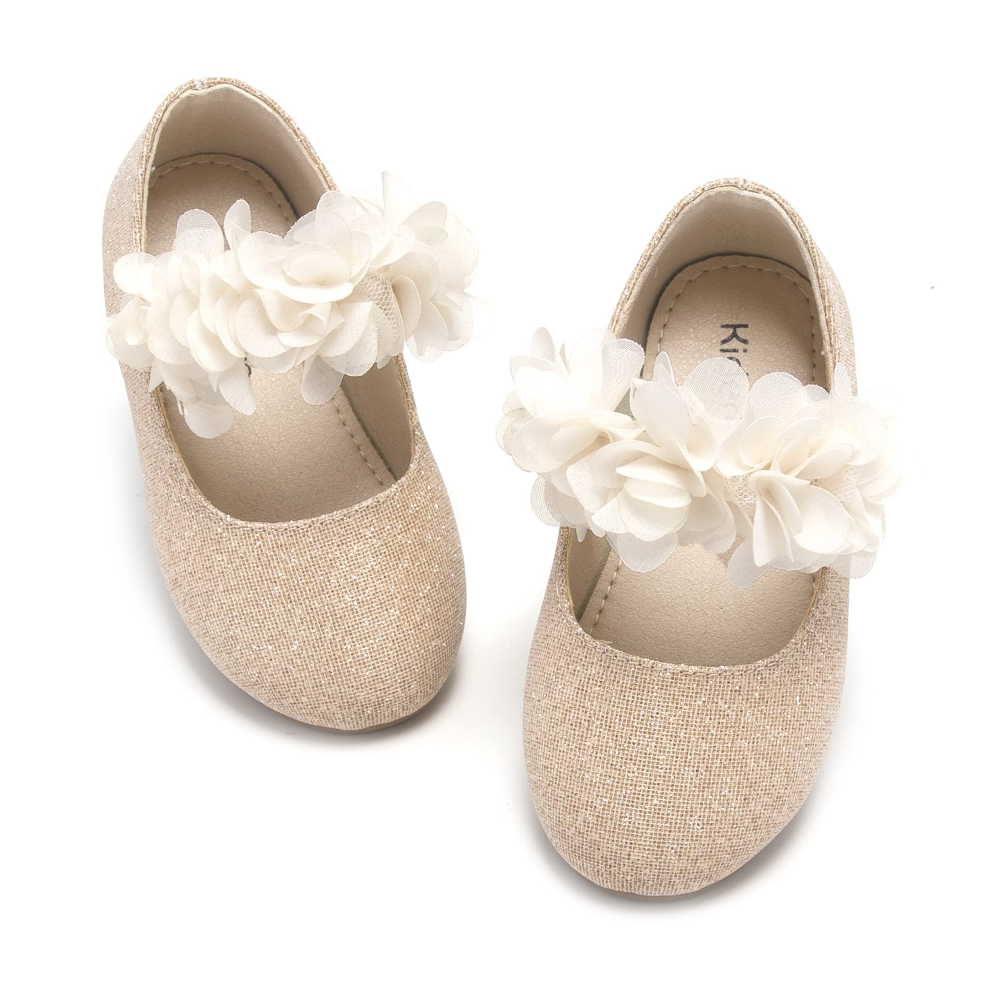 Kiderence Toddler Little Girls Dress Shoes Ballerina Ballet Flats Kids Mary Janes — view 24