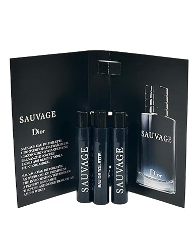 Miniatura 3 de Dior Christian SAUVAGE MEN Muestra Spray EDT Perfume Vial 0.0 fl oz 0.03 oz - 3 PCS