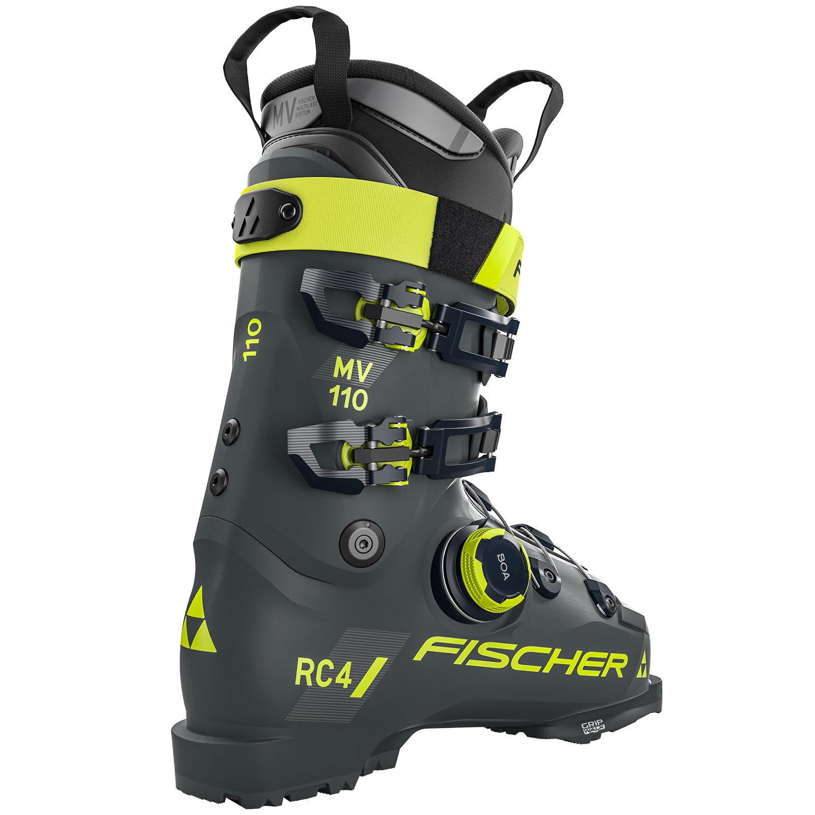 FISCHER Botas de esquí alpino RC4 110 MV BOA para hombre, duraderas, cómodas, de apoyo, ajuste anatómico, para deportes de invierno, para esquí avanzado