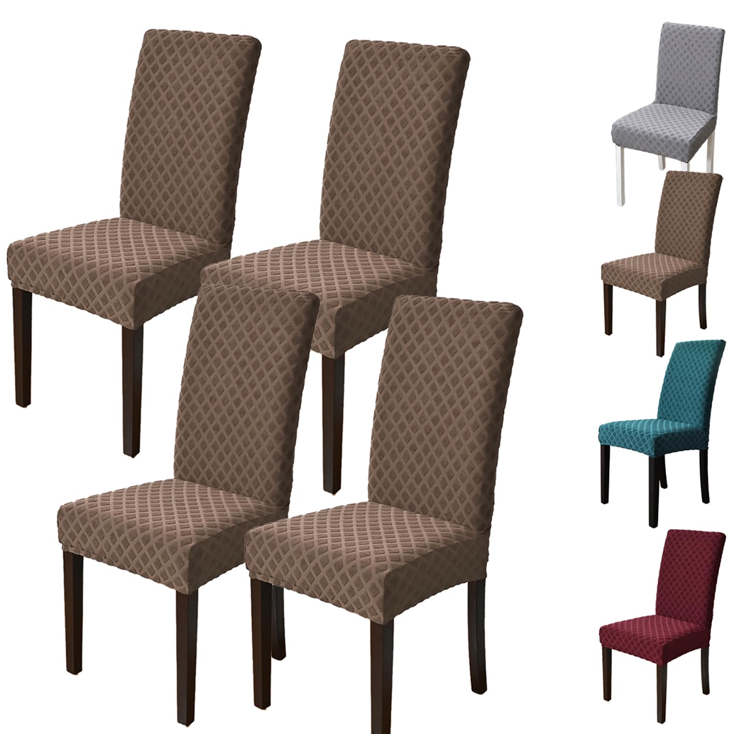 Fundas protectoras para sillas Parson lavables con tejido de jacquard elástico extra grueso