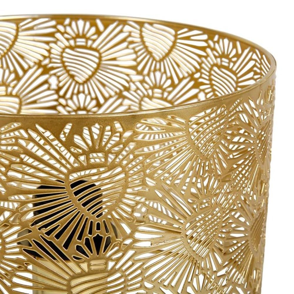 Ostaria 36165 Lampe à poser en Métal ajouré 'Corazon' Extérieur et Intérieur Dorée - Douille E27 à vis - Dim : D22xH35cm - luminaire modèle Corazon doré