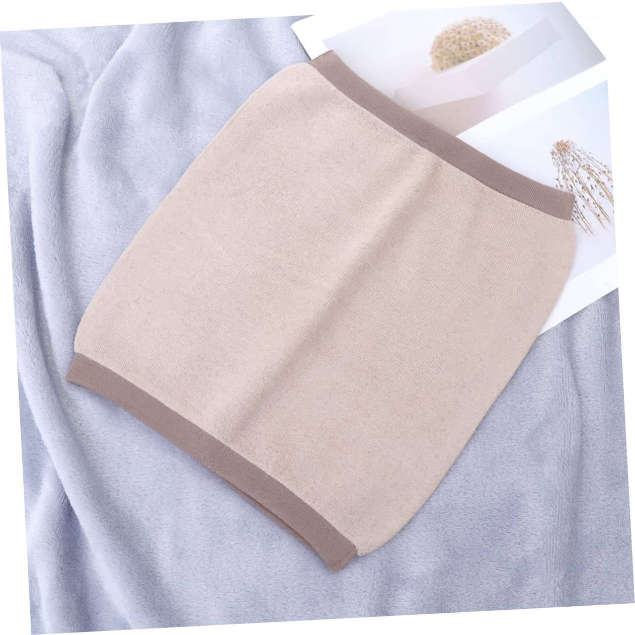 Toddmomy 1Pc Tight Fitting Waist Support Belt Warm Wool Waistband for Stomach Abdomen Elastic Waist Protector for Women Stretchy Design Coffee