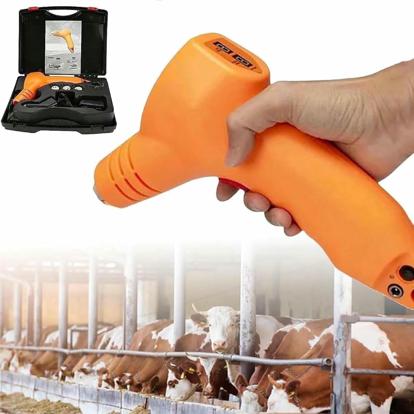 Mnjvcfds Electric Dehorner,Lamb Farm Dehorning Tool,Portable Horn Removal Device,Iron,Bloodless Fast Heating Dehorning Tool For Cattle,Lamb Farms