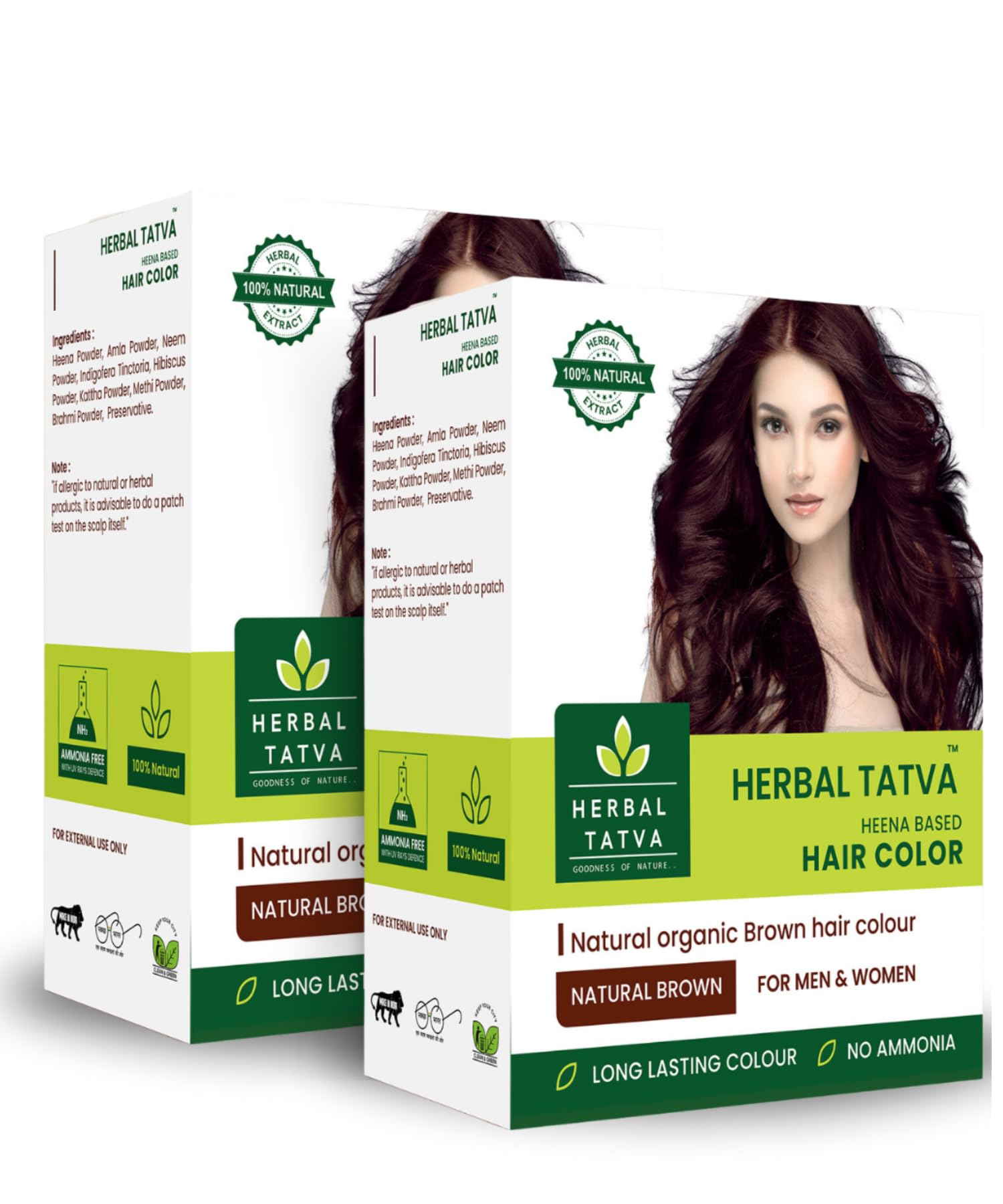 Herbal Tatva Natural Brown Hair Colour 200G | Herbal Hair Colour | Henna Powder for Hair | Natural Hair Colour Without Chemicals & No PPD | Suitable for All Hair Types | 100g x 2-picture-16