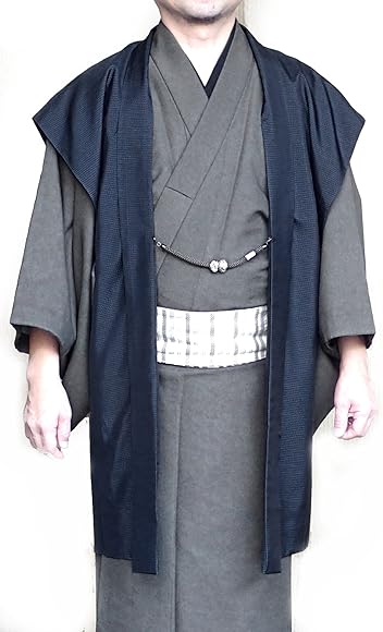 男前屋⬛️厳選⬛️男長羽織⬛️本場結城紬⬛️裄72.5cm丈 