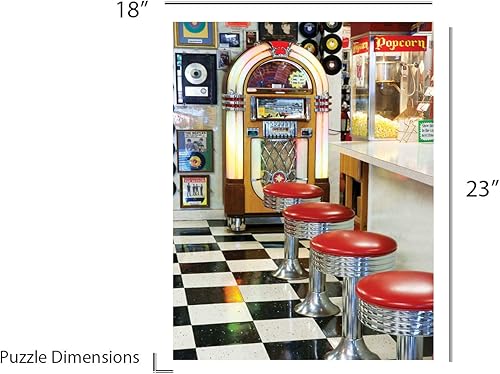 Miniatura 4 de Springbok Puzzle to Remember - Actividad de Alzheimer y Demencia - Rompecabezas de 36 piezas The Malt Shop - Hecho en Estados Unidos