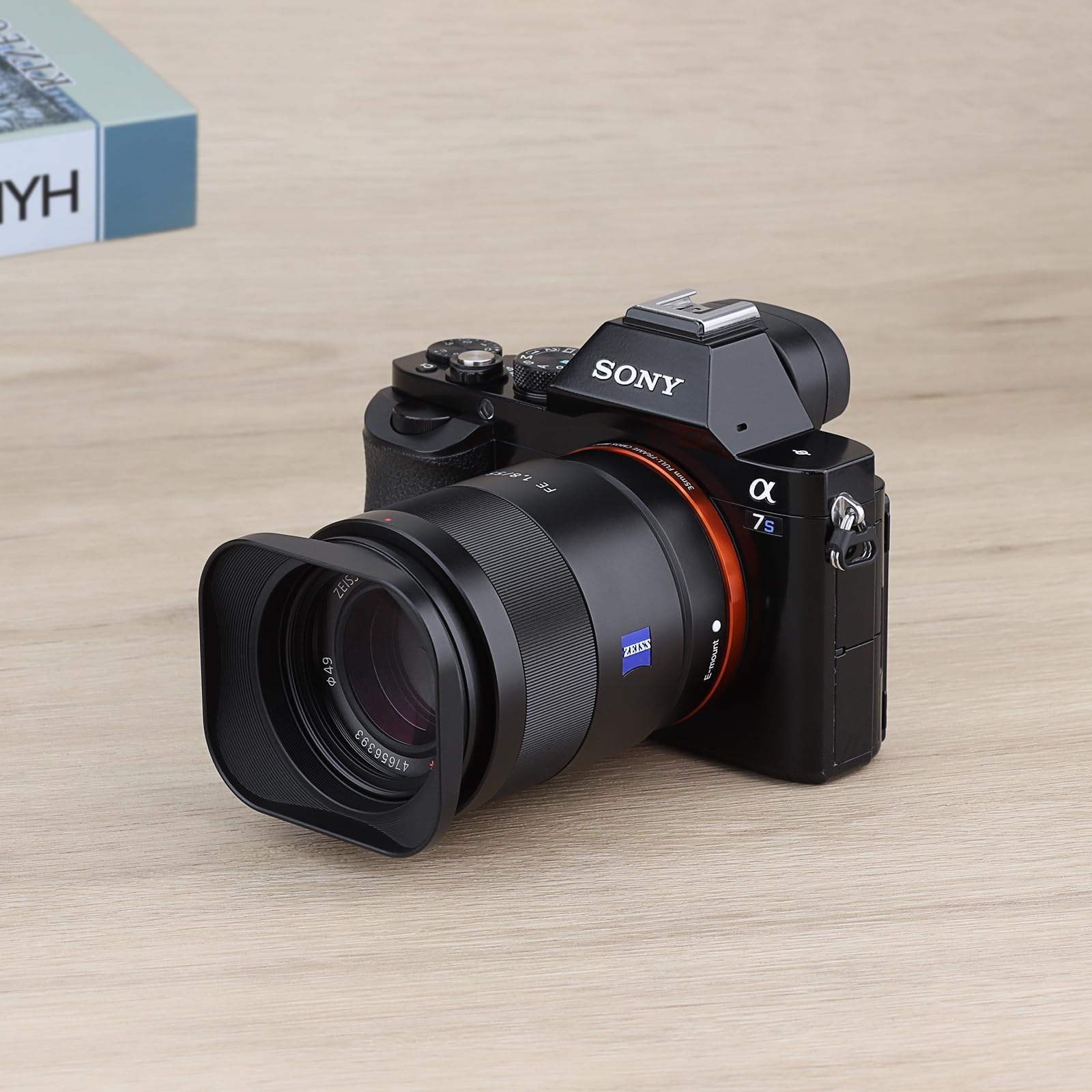 Haoge Paraluce quadrato in metallo per Sony FE 35 mm F2.8 55 mm/F1.8 ZA FE 24 mm F1.8 ZA E Mount baionetta ombra LH-RX1