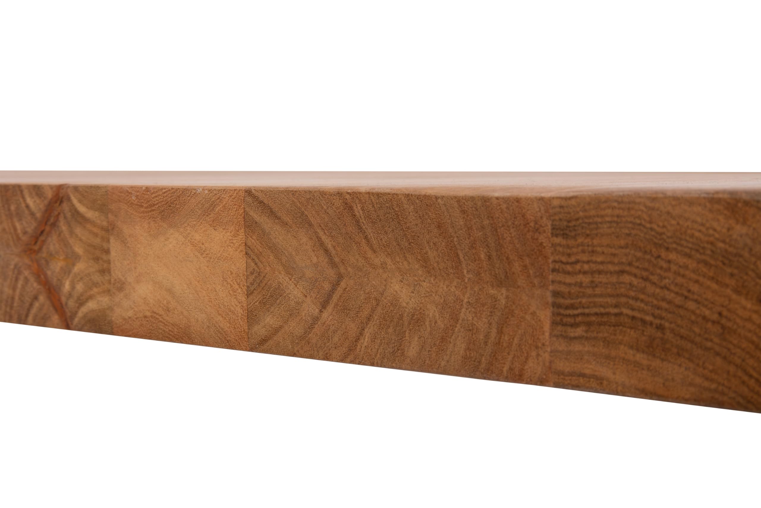 SAM Esstisch Cali 160(260) x90 Akazie Natur U-Gestell schwarz