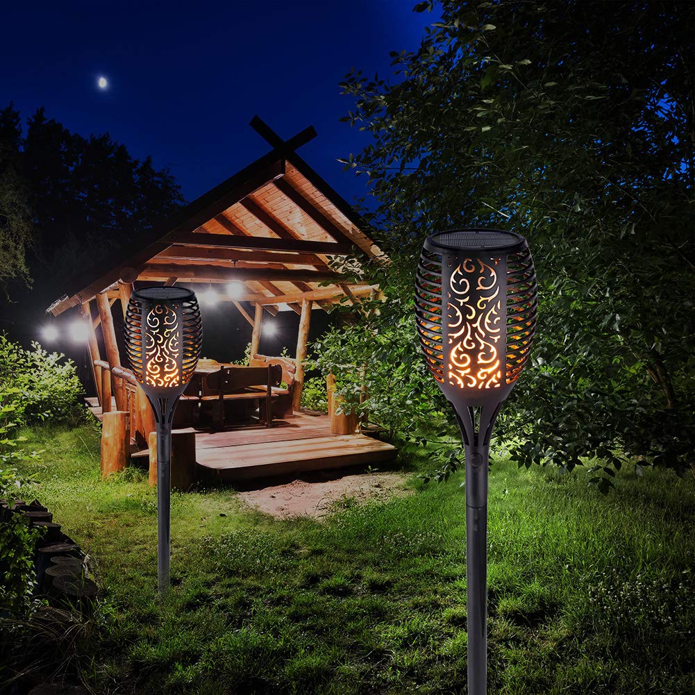 Garden Mile Solar-Flammenfackel – Wasserdicht, Mit LED-Flammeneffekt, Für Garten, Terrasse & Wege