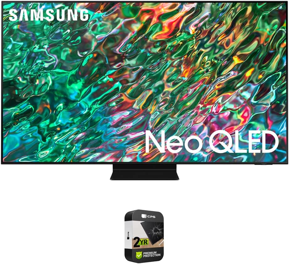 SAMSUNG QN55QN90BA 55 inch Class Neo QLED 4K Smart TV 2022 Bundle with Premium 2 YR CPS Enhanced Protection Pack