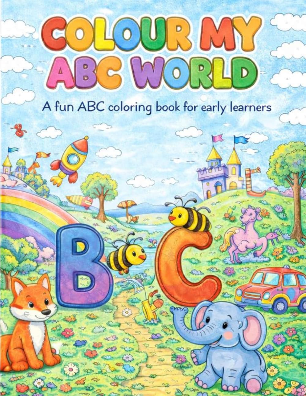 Colour My ABC World: A Fun ABC Colouring Book for Early Learners