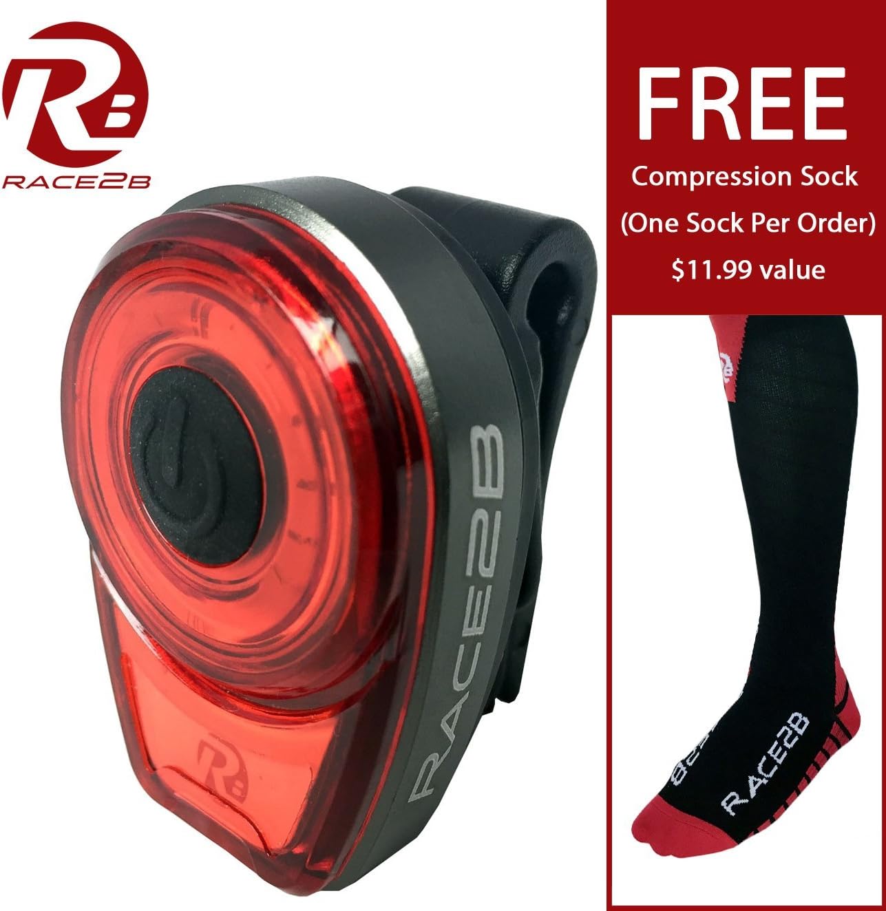 Multi-Purpose Emergency LED Safety Lights, Designed in USA by Ironman, with Waterproof Metal Case, Armband & Bike Silicone Strap, USB Rechargeable, for Running, Cycling