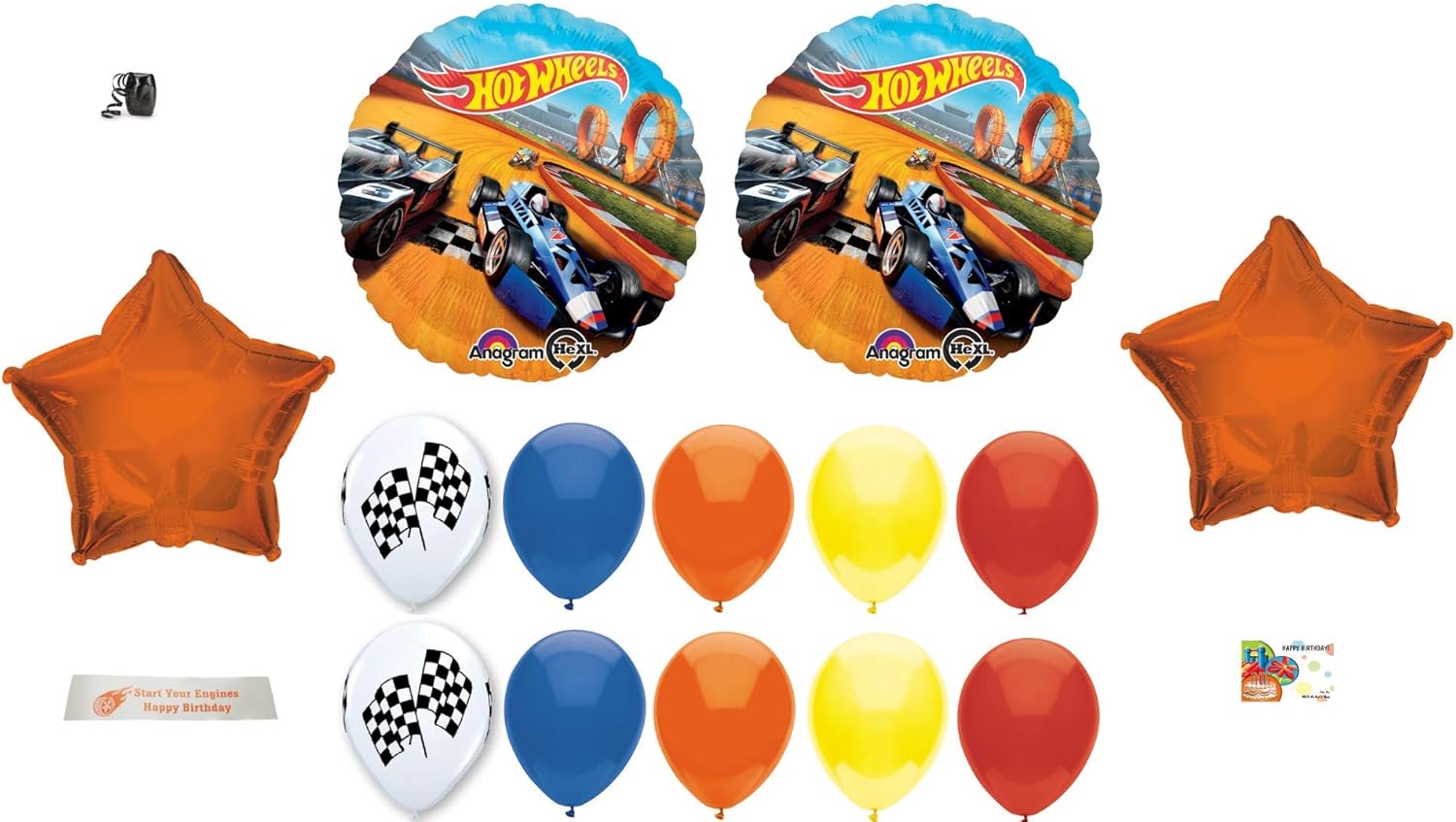 Hot Wheels Birthday Party Supplies 14 Piece Anagram Hot