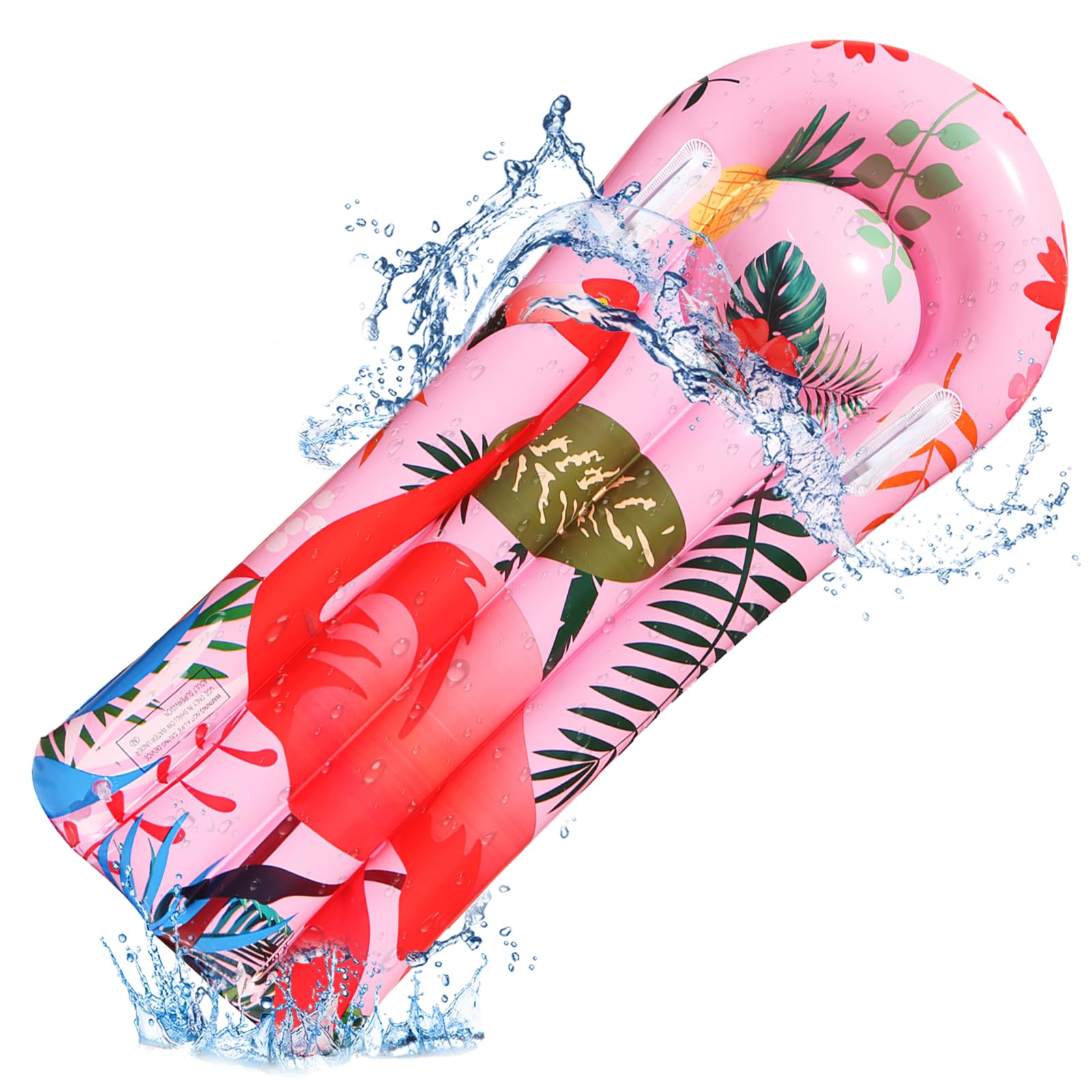 Tabla Surf Niño Hillylolly Tabla Bodyboard Niño con Asas, Tabla Bodyboard Infantil, Tabla Surf Niños Playa para Toboganes de Agua, Colchonetas de Esquí Acuático, Fiestas Piscina