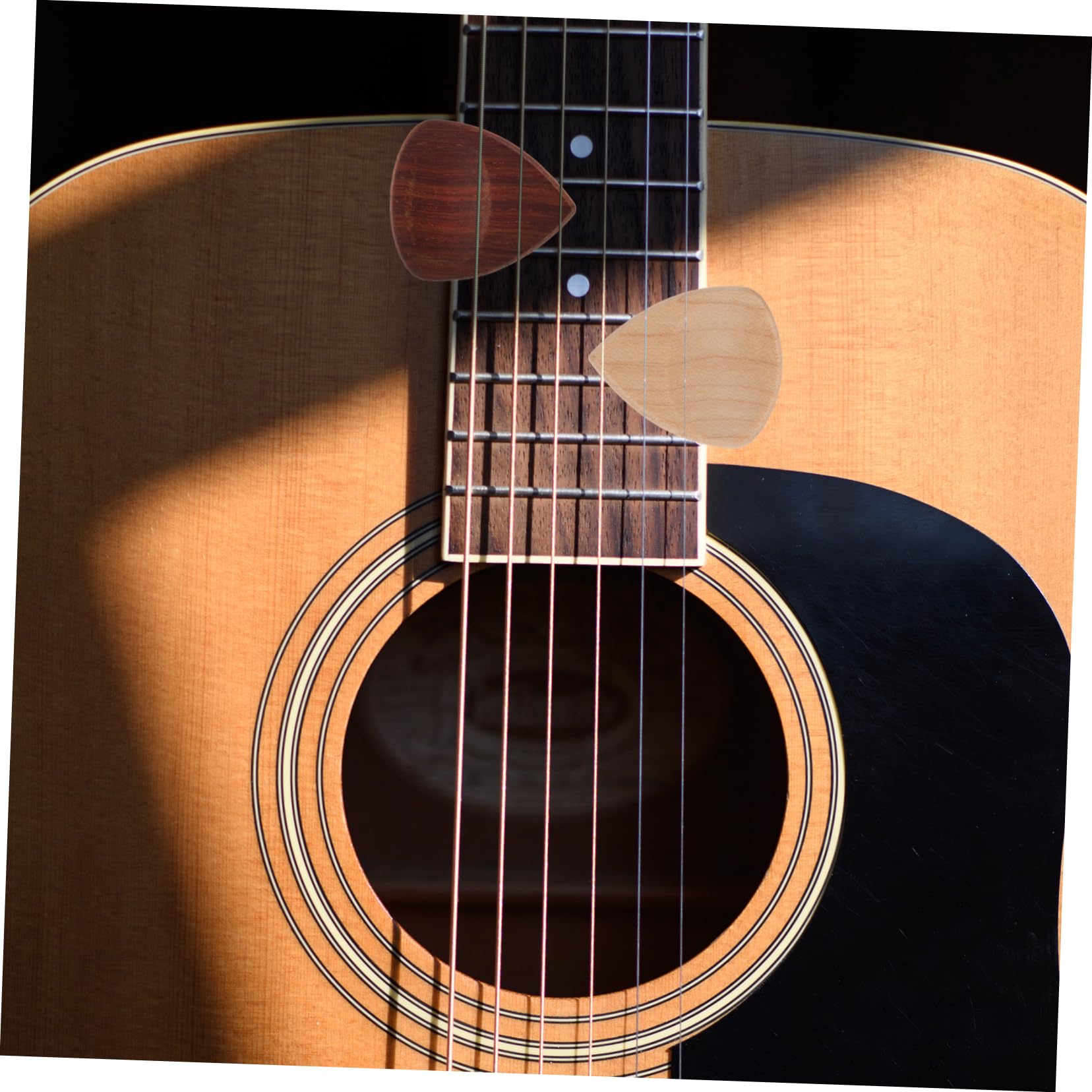 ifundom 12pezzi Plettri Per Chitarra e Accessori e Resistenti Plettri Diverse Legnose