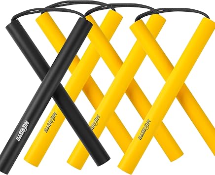 Safe Foam Cord Nunchakus Beginners Color Combo Set