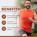 Turmeric Curcumin 1500mg | Turmeric Supplements + Black Pepper | Joint Pain Relief & Anti Inflammatory Pills | High Potency Curcumin Supplements with Black Pepper | Non-GMO, Gluten-Free | 90 Ct