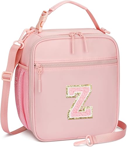 Miniatura 35 de Lonchera inicial aislada para niñas y niños, regalo para regreso a clases, bolsa de almuerzo reutilizable a prueba de fugas con correa ajustable