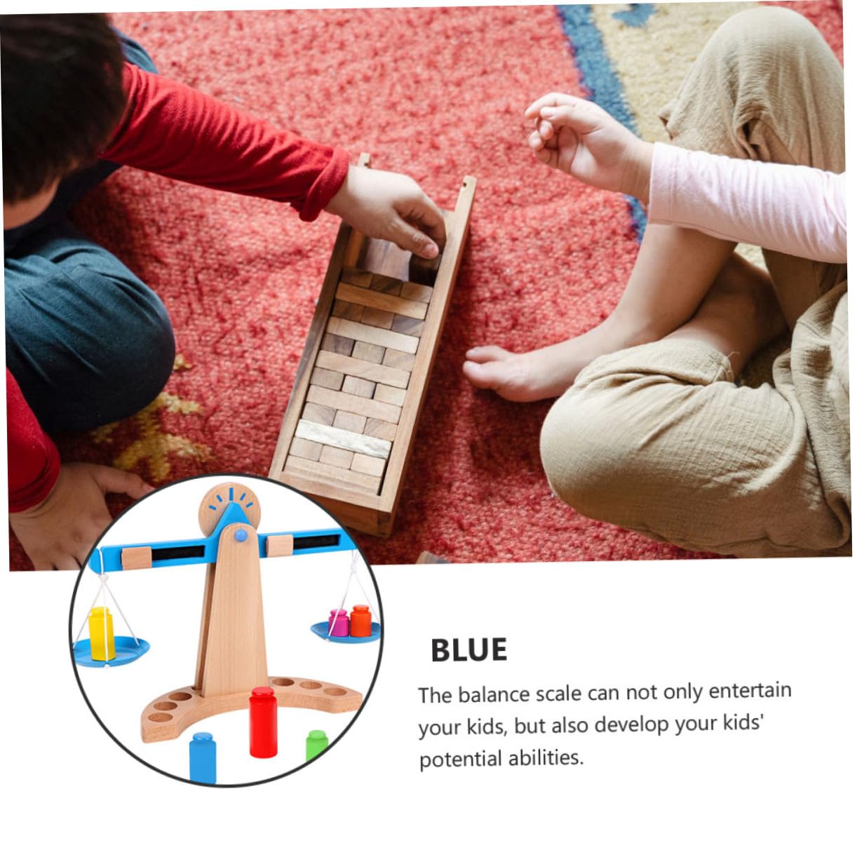Abaodam de Madera para Juguete Educativo de Equilibrio Desarrollo para Bebés y Preescolares Aprendizaje Divertido y Seguro
