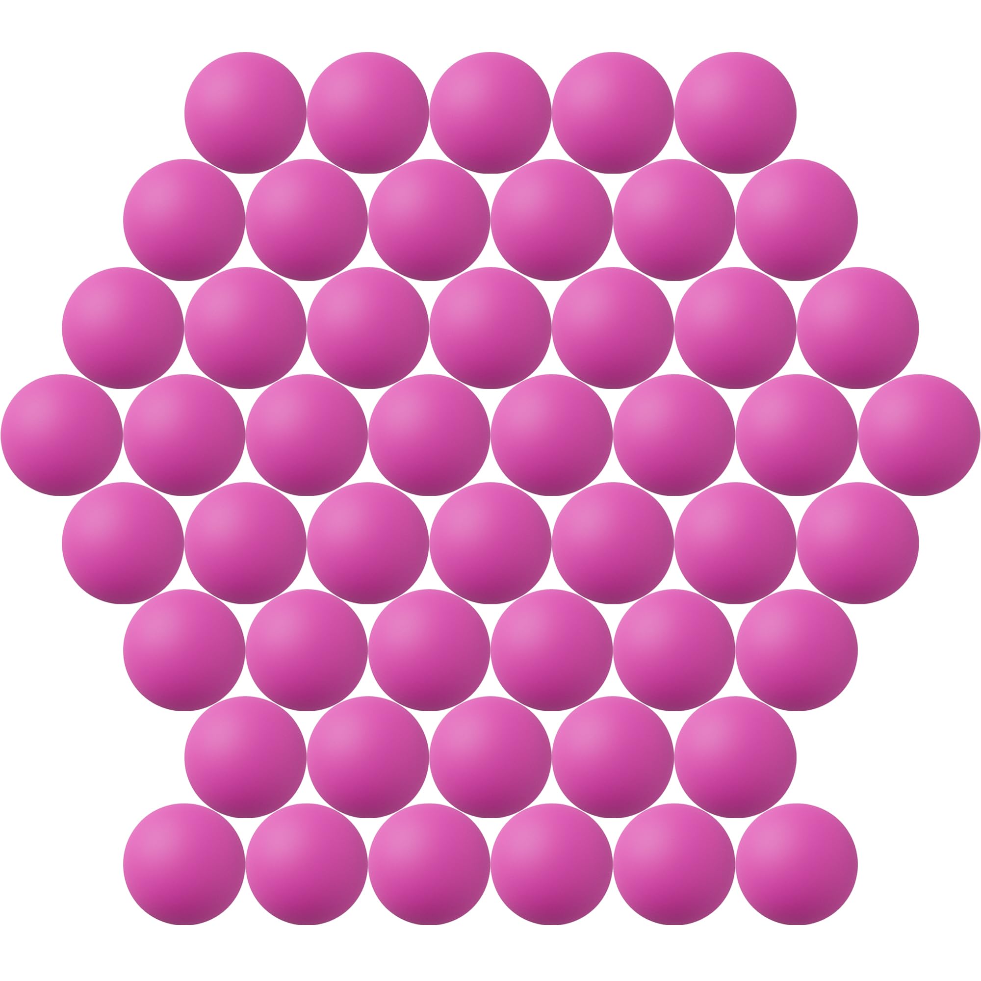 Jedulin 40MM Ping Pong Balls, 50 Pack Assorted Colored Tennis Balls Multi Color Plastic Balls Fun Beer Ping Pong Balls Bulk for Beer Pong Balls, Arts and Craft, Party Decoration, Cat Balls (Purple)