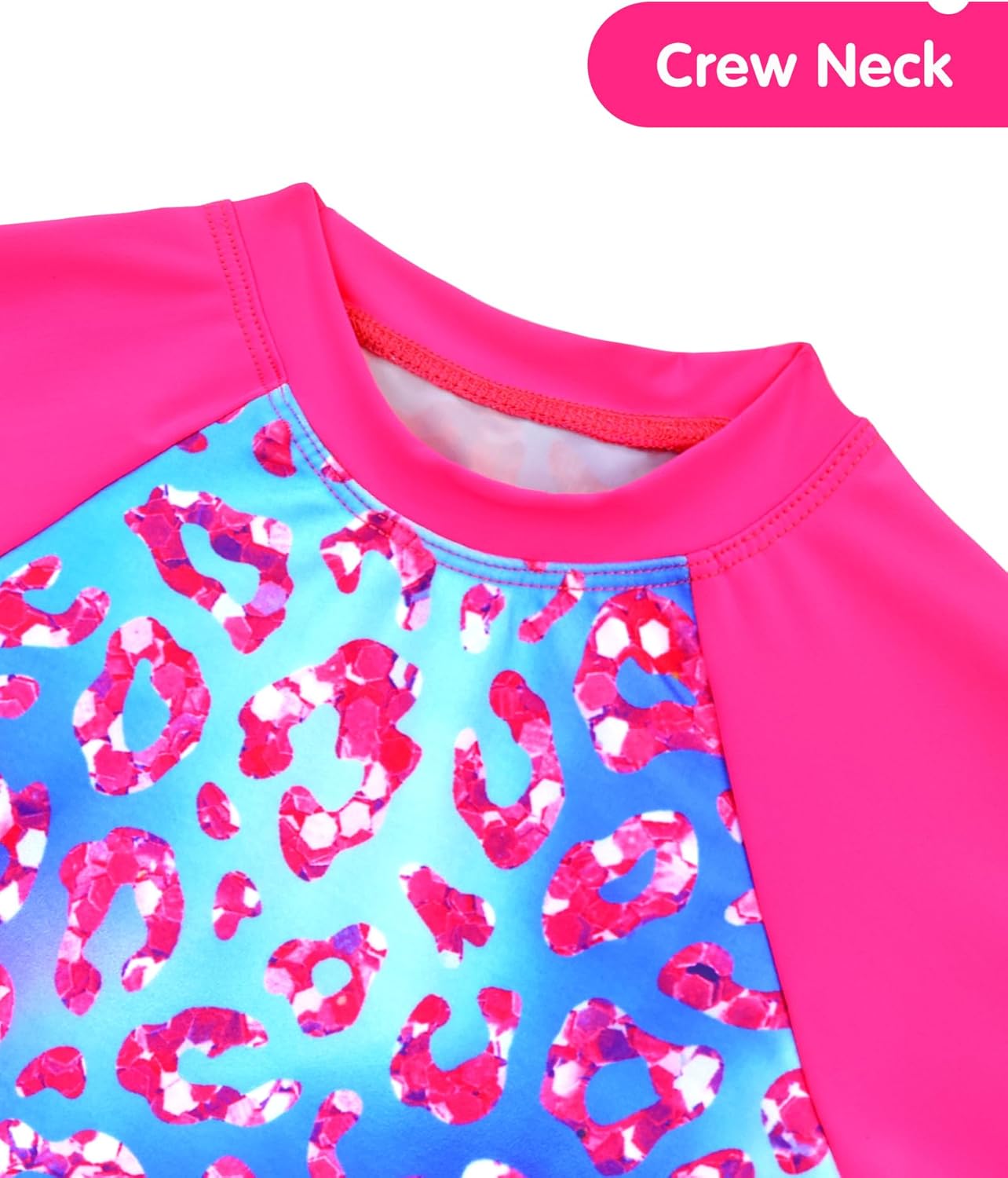 Girls Swimsuit Colorful Short Sleeve Bathing Suits UPF 50+ Rash Guard Set Two Piece Summer Swimwear - Image 5