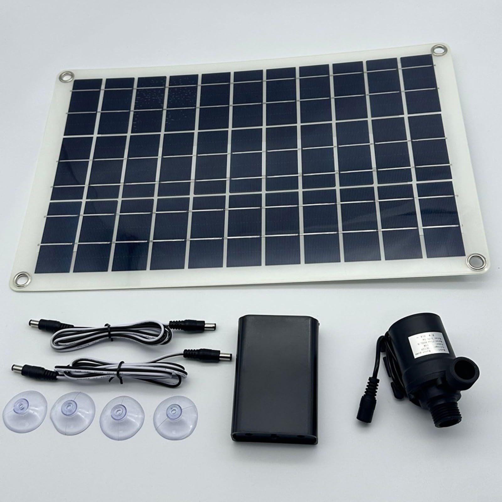 50W 800L/h Pannello Solare Pompa Acqua Set, Pompa Solare A Basso Rumore Cascata Fontana Pond Pump Kit Tool, Fai da Te Pompa Solare Stagno per Giardino, Bagno Uccelli, Acquario