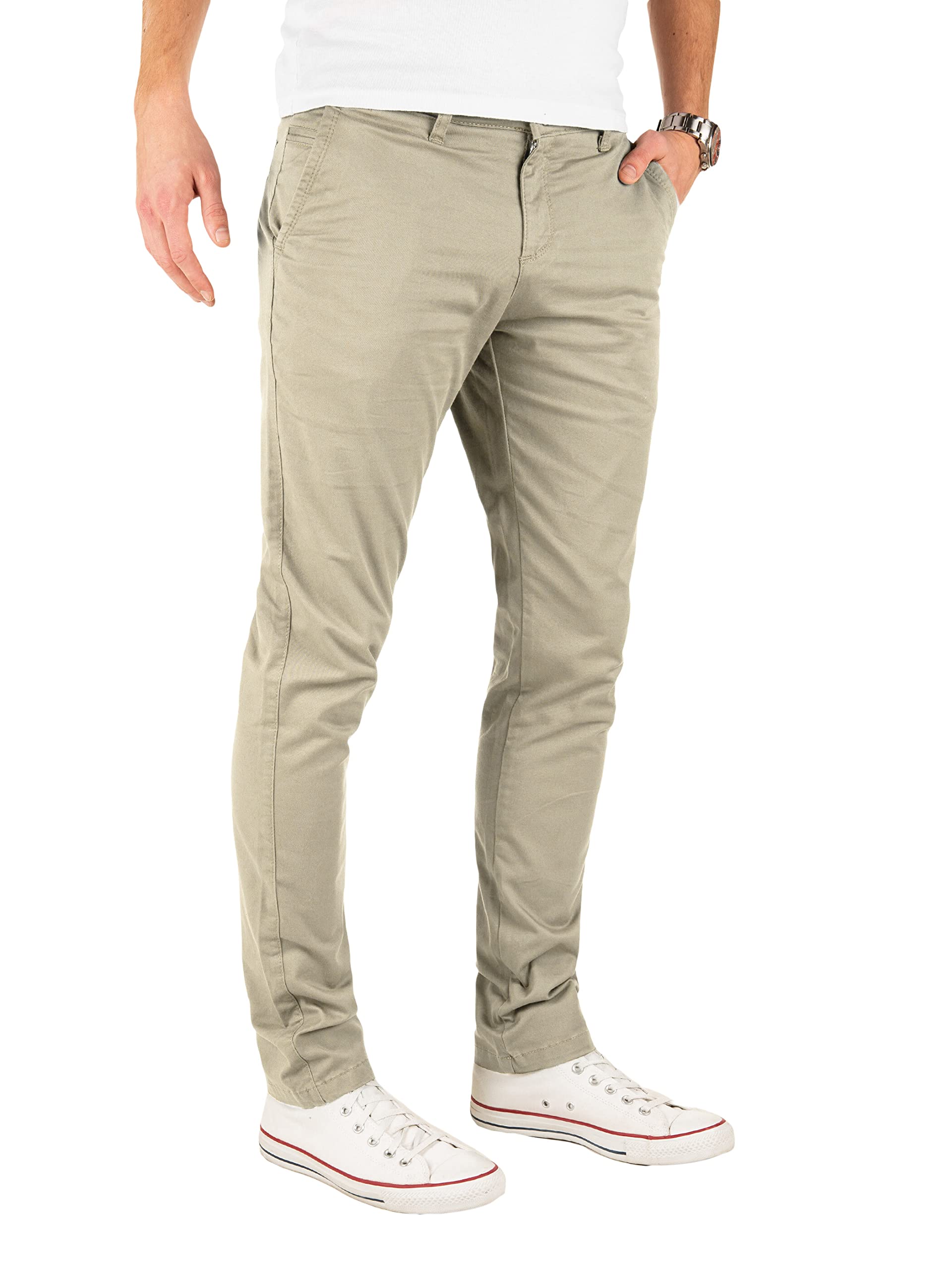 Yazubi Herren Chino Hose - Modell Kyle Slim Fit - Chinohose mit Stretchanteil
