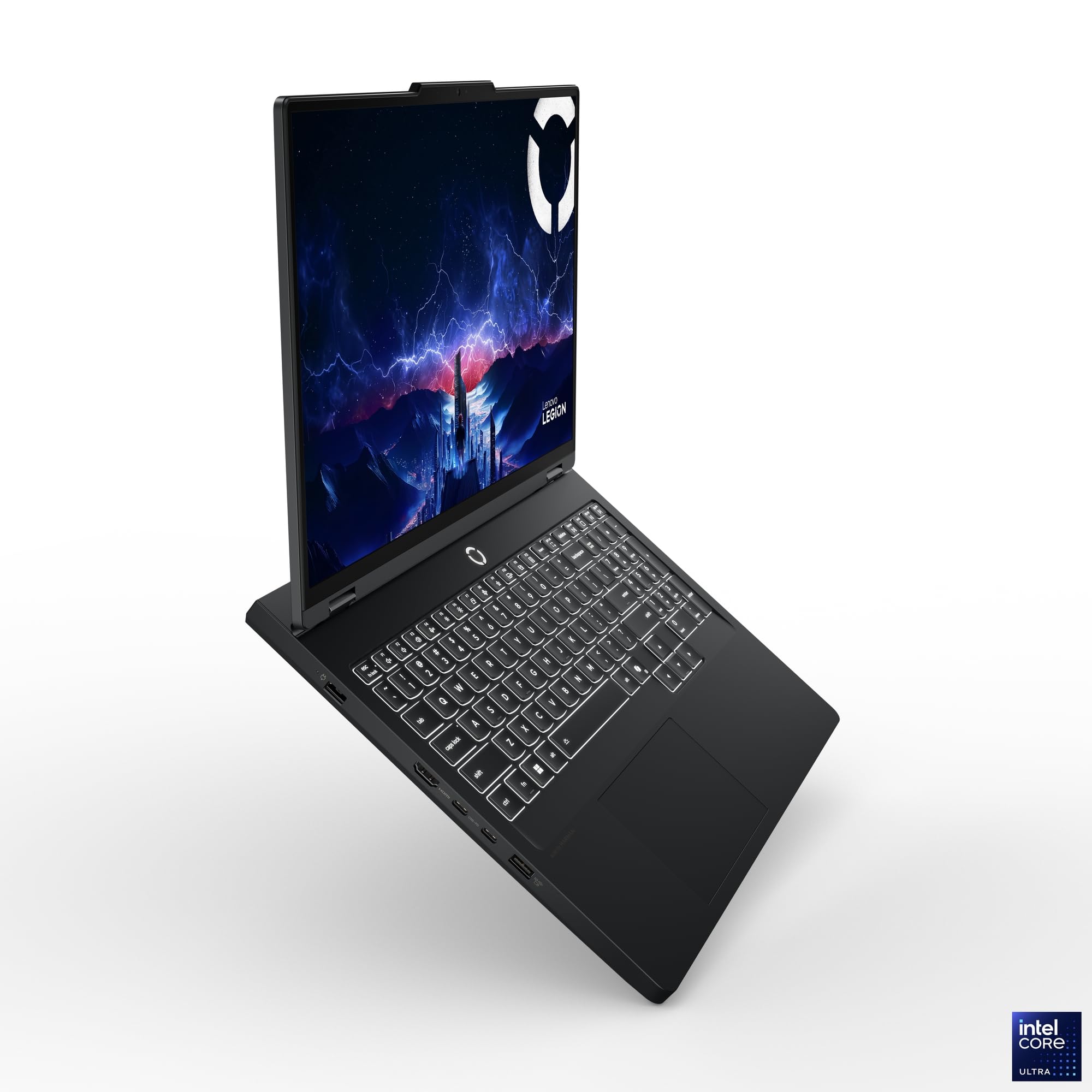 Lenovo Legion Pro 5 16IAX10H - Ordinateur Portable Gaming 16'' OLED WQXGA 165Hz (Intel Ultra 7 255HX, RAM 32Go, SSD 1To, NVIDIA RTX 5070 8GB, Windows 11) Clavier rétroéclairé en Blanc AZERTY - Noir