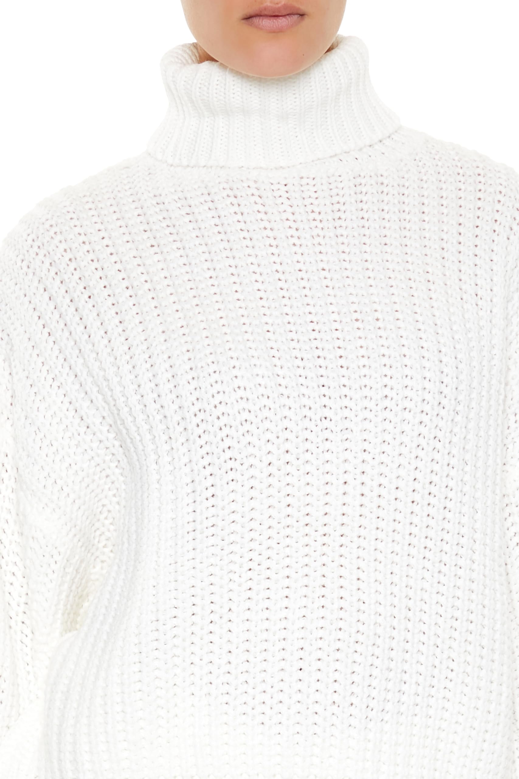 Forever 21 Turtleneck Knit Sweater Maglione Donna