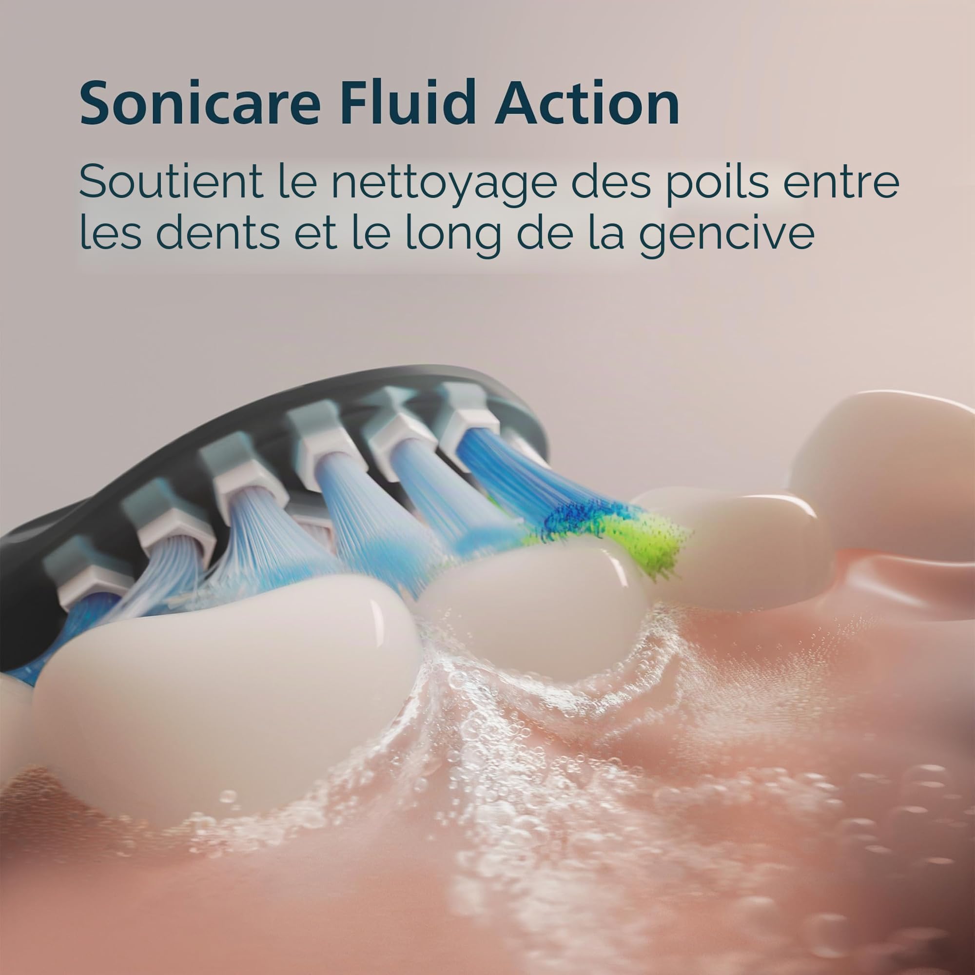 Philips Sonicare Brosse à dents électrique série 6500 - Technologie Sonicare nouvelle génération, capteur de pression, 9 réglages de brossage, SmarTimer, BrushPacer, autonomie de 21 jours, étui de