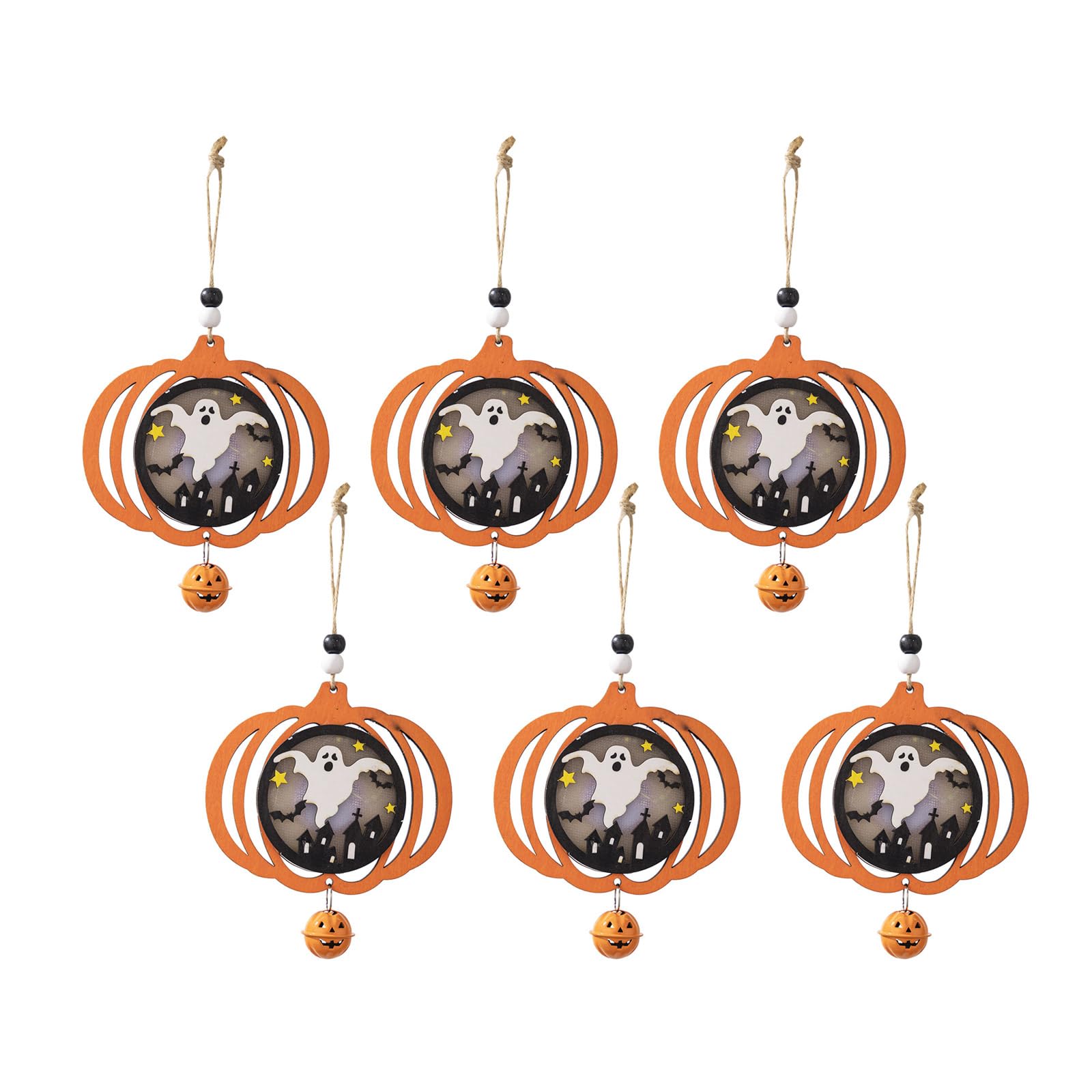 Suspension Halloween en bois lumineuse pour illuminer votre salon et vos soirées de fête