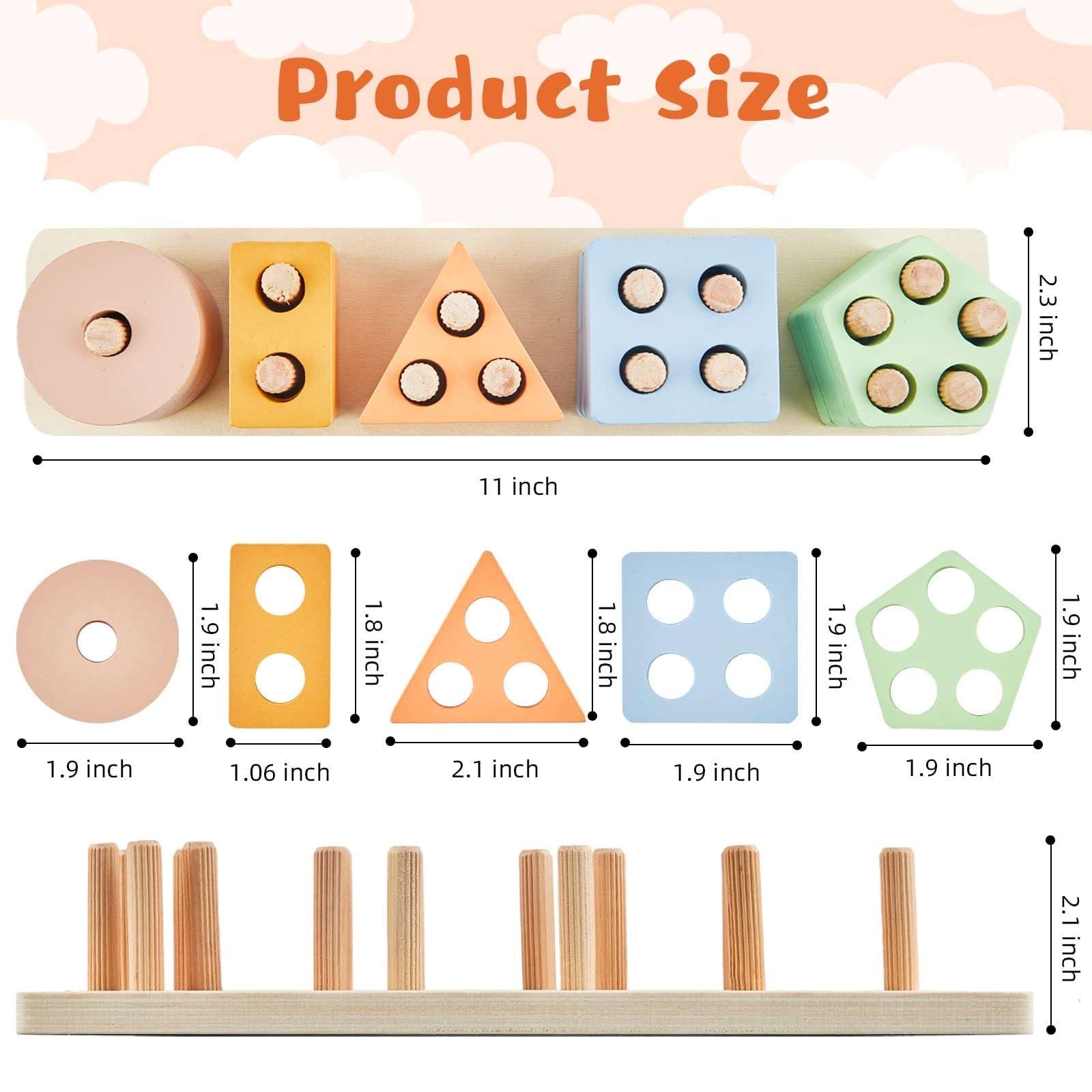 LZDMY Jouets Montessori En Bois 10-36 Mois Bébé, Jouet Éducatifs Enfant 1 2 3 4 5 Ans Jeux Montessori Object Boîte Permanente, Jeu De Tri, Puzzle Carottes En Bois, Noël Cadeaux Enfants