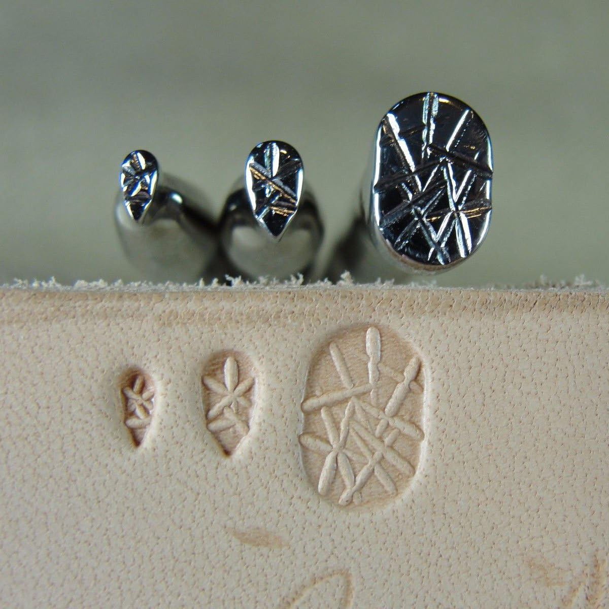 Stainless Steel Barry King - 3-Piece Fiberglass Background Set (Leather Stamping Tools)