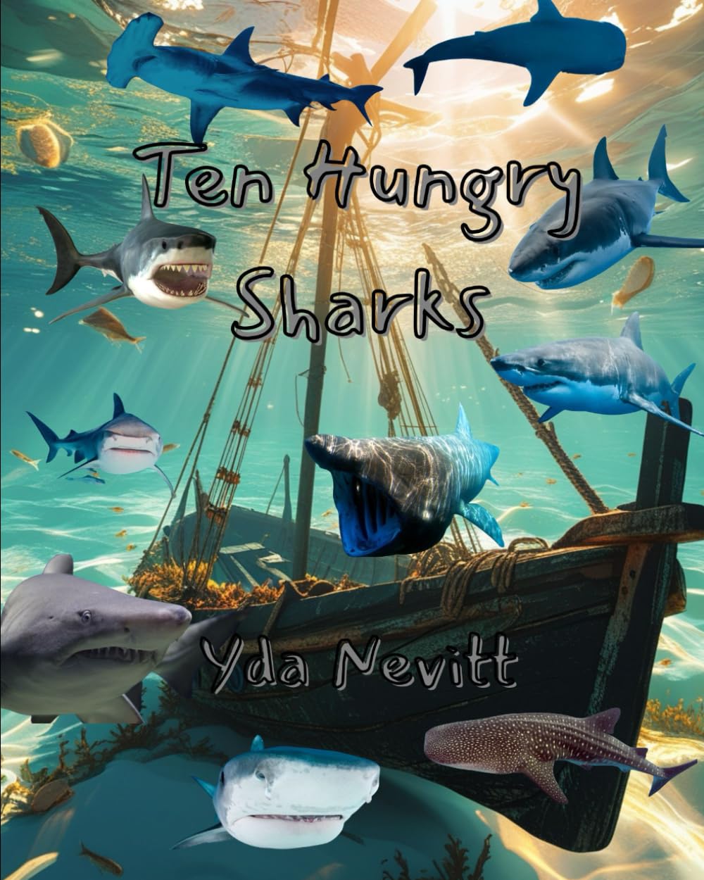 Ten Hungry Sharks (Children's counting books)
