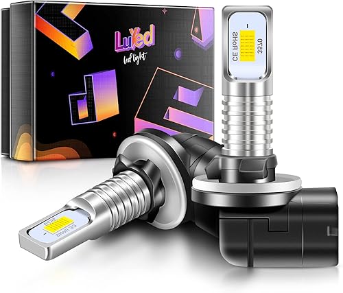 LUYED Bombilla LED antiniebla 881, 6500 K, xenón blanco, extremadamente brillante, 886 889 894 898, repuesto para luces antiniebla, paquete de 2