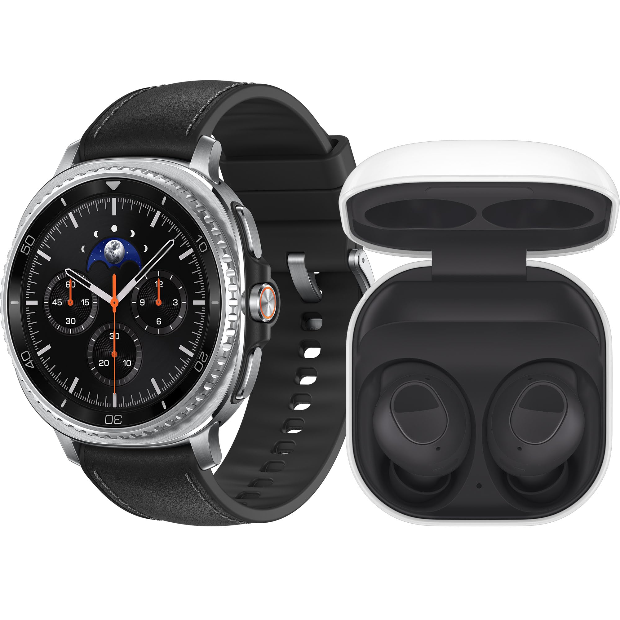 Samsung Galaxy Watch8 Classic (Black, BT, 46mm) + Galaxy Buds FE, Smartwatch Galaxy AI, design resistente agli urti, Ghiera girevole, monitoraggio attività fisica e sonno, One UI 8 [Versione Italiana]