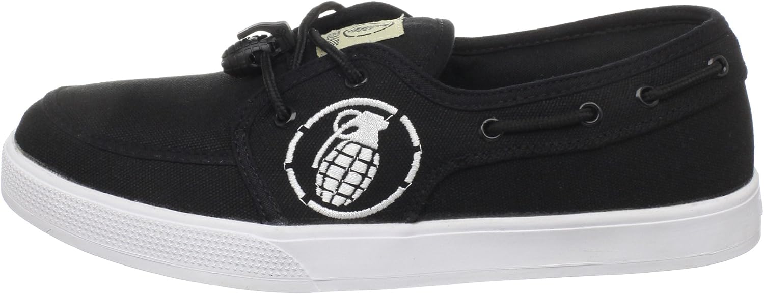 Grenade Men's Standard Isshoe Boat Shoe,Black,9.5 M US