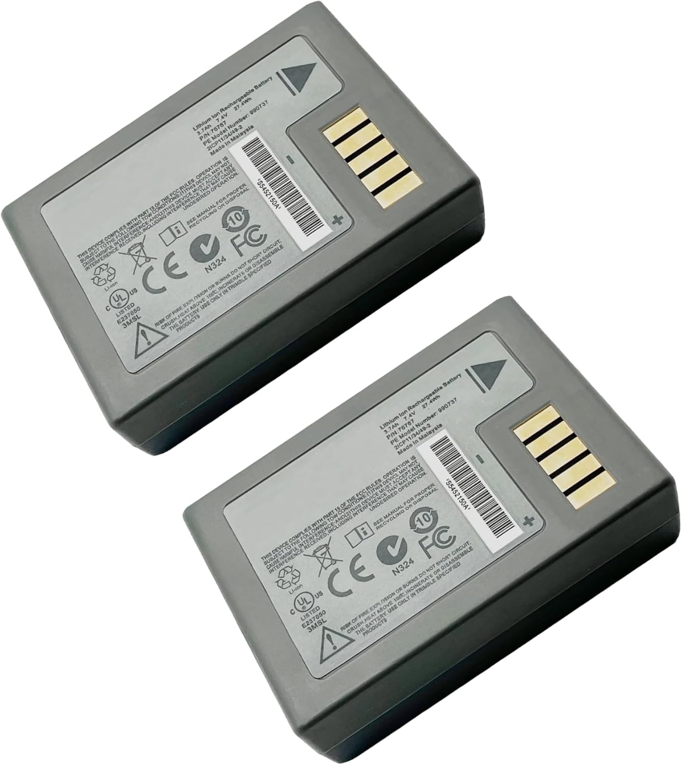 2-Pack 76767 R10 Battery for Trimble R10 GPS RTK R12 R12i R10 Receiver