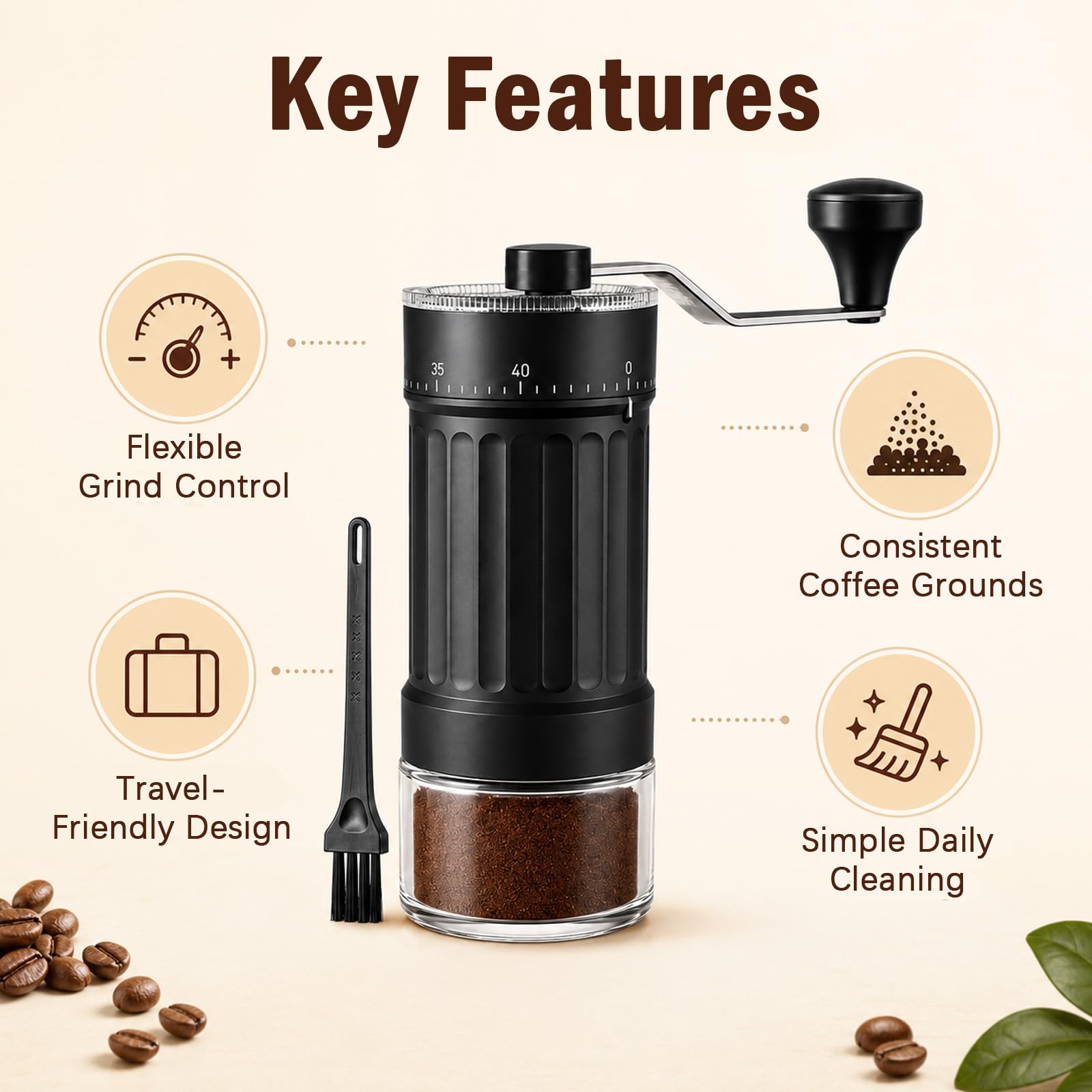 Wotrilw Macinacaffè Manuale — immagine 4 di 8