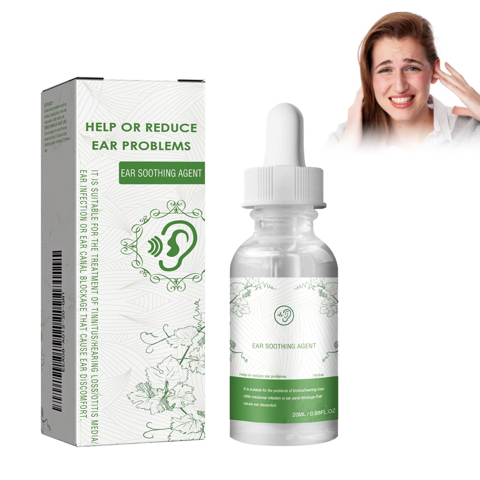 Limpiadores Para Oídos, 20 Ml De Aerosoles Para Oídos Naturales, Humectantes Para Oídos, Gotas Para Oídos Tinnitus, Eliminadores De Suciedad Para Oídos Limpios Y Cuidado Del Canal Auditivo Externo