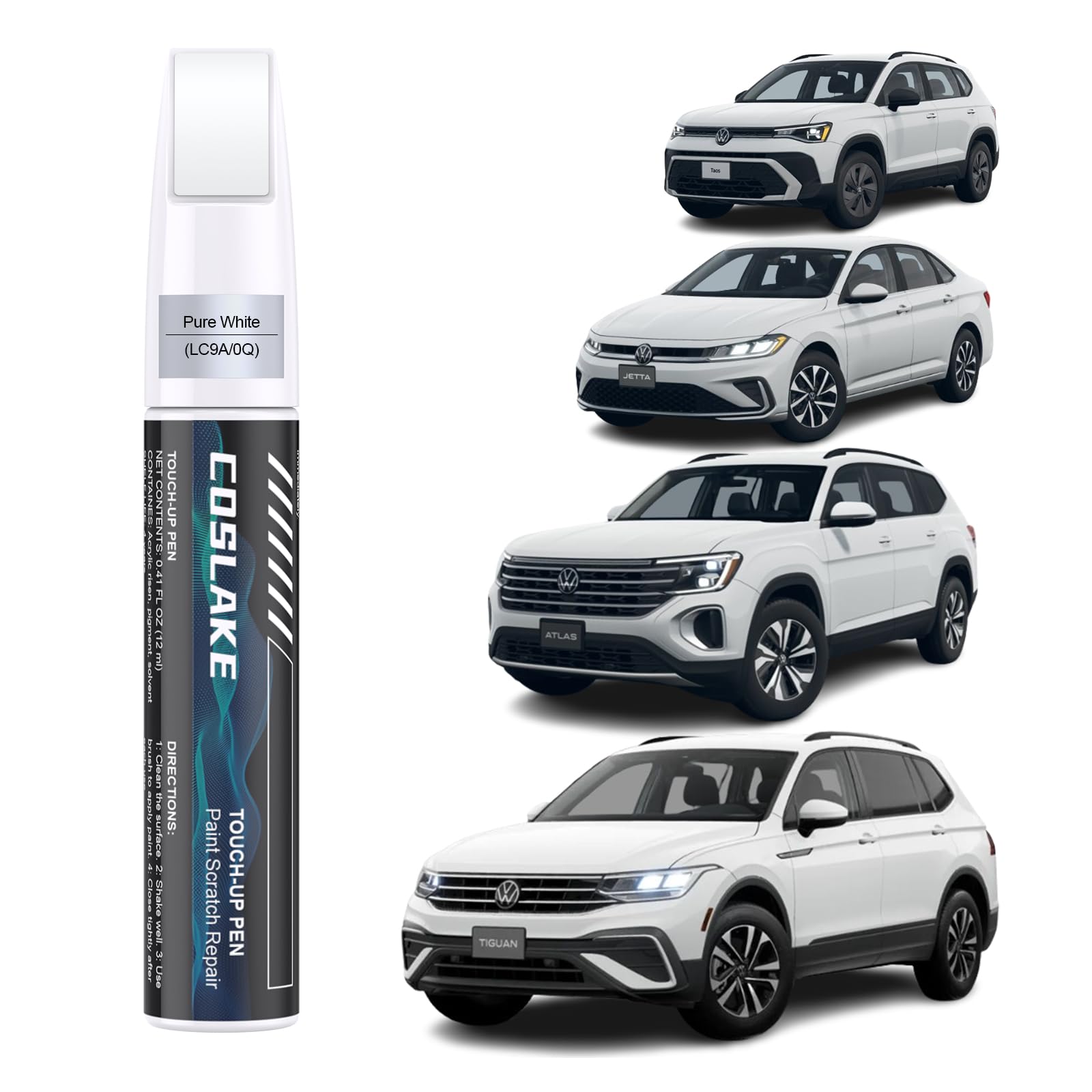 1,75 Liter Set 2K Car Paint VW R902 Grey White No Clear