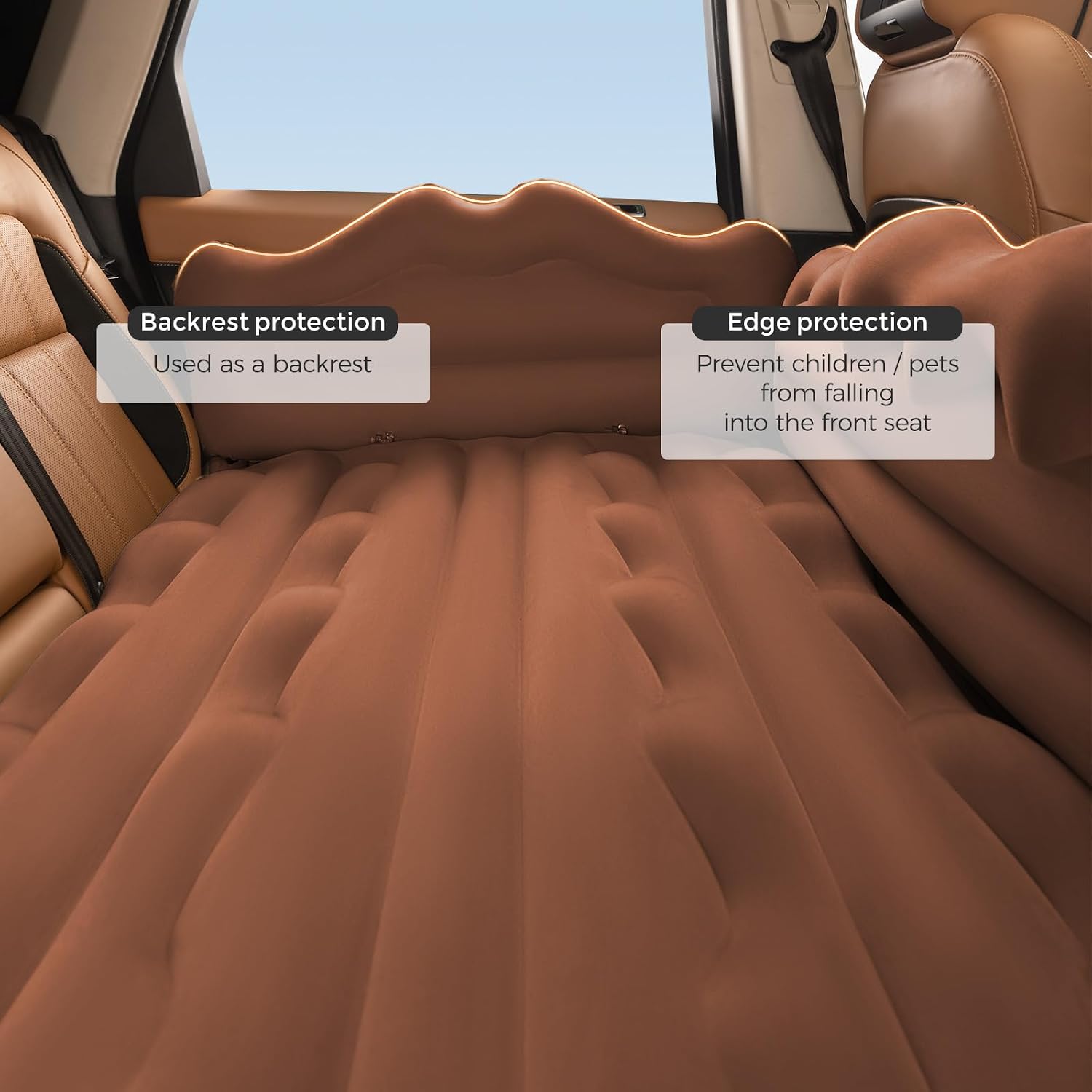 BEBAS Car Air Mattress Back Seat Inflatable SUV Camping Sleeping Bed Pad