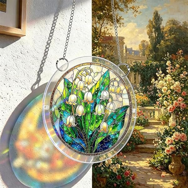 Acrylic Puzzles Suncatcher Window Hanging, Acrylic Puzzle for Adult, 83 Pieces Acrylics Jigsaw Puzzle Suncatcher, Colorful Flame Hummingbird Sun Catchers Window Hanging Panel (Style F) - 4