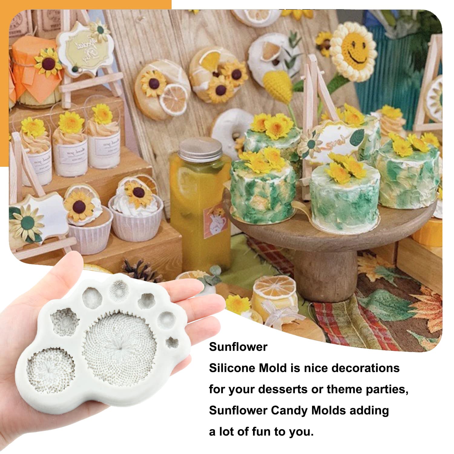 金属製クッキー缶、ハンドル付き6個 | ホリデー缶 おやつ容器 - 子供 家族 友人 同僚 ケーキ スナック チョコレート コイン シリコン型ムース型桃 型 シリコンフォンダン型 ケーキ チョコレート 手作り 石鹸型 4個セット シリコンモールド 桃 祝い桃 立体 かわいい ...