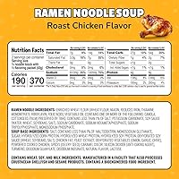 Vista 2 de Maruchan Pollo asado Ramen, fideos Ramen instantáneos, comidas listas para comer, 3 onzas, 24
