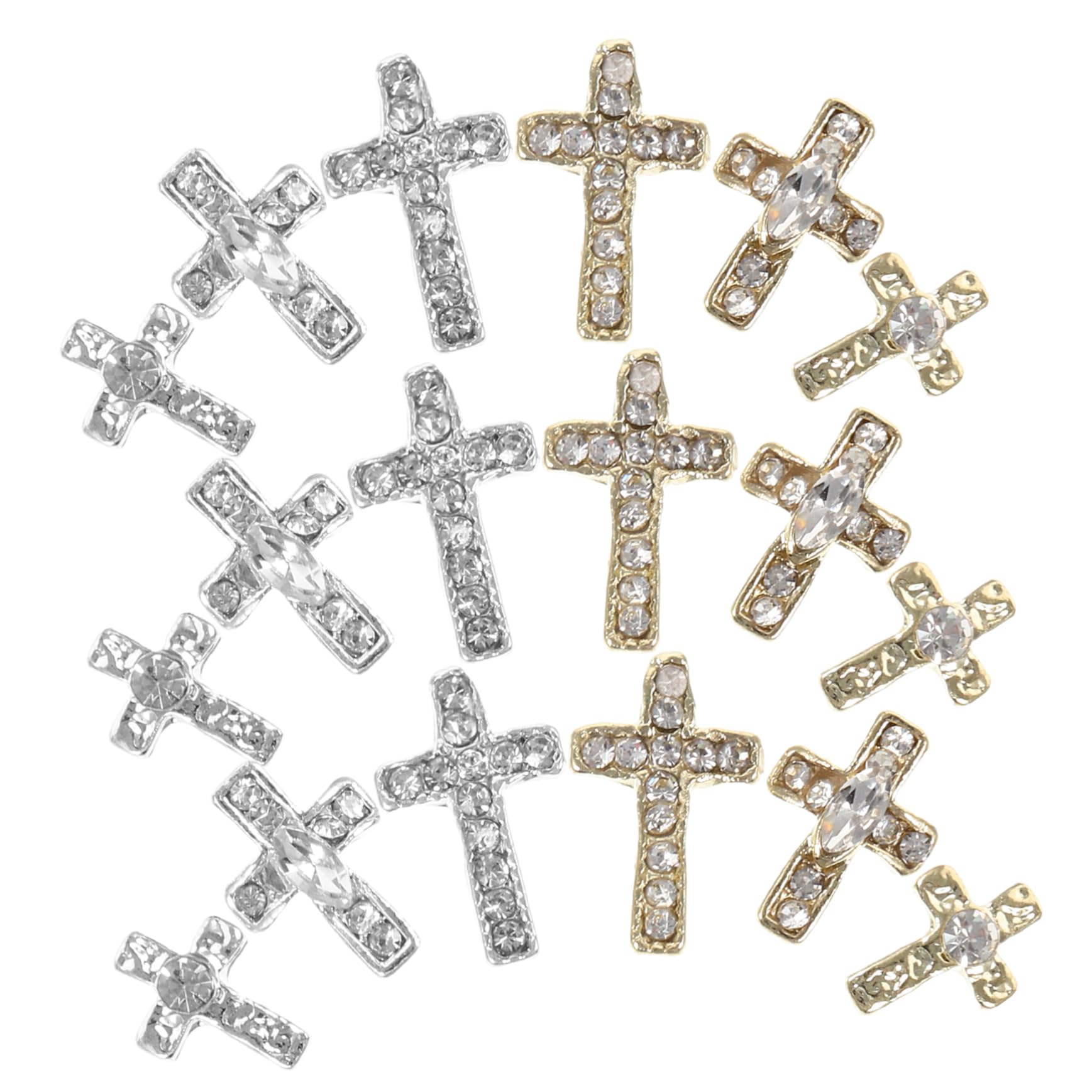 VALICLUD 3 Set Gioielli in Lega Strass Ciondoli Per Il Design Delle Unghie Decorazione Per Manicure Ciondoli Per Unghie Alla Moda Decorazioni Per Unghie Lega Di Zinco 60 Pezzi*3