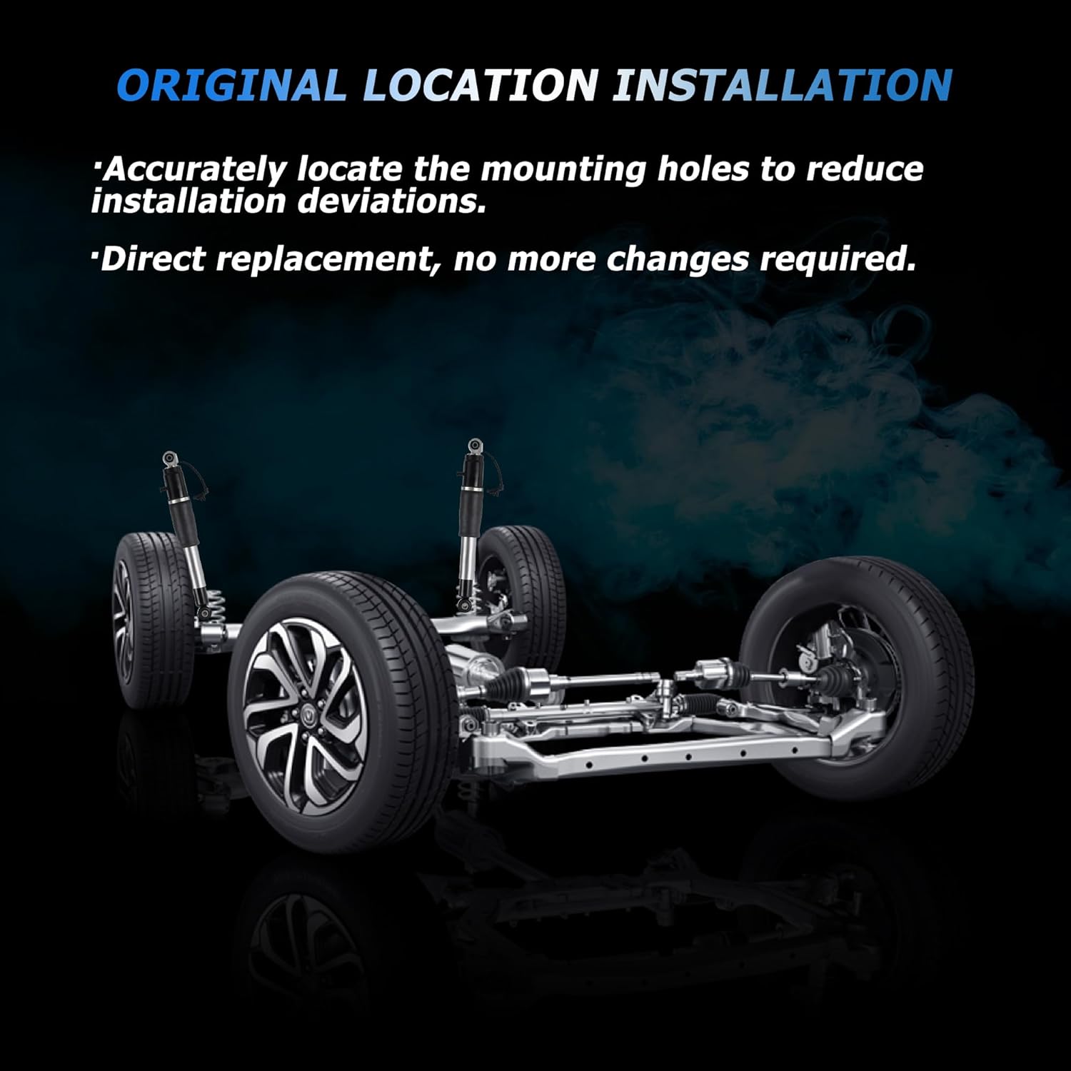 84176675 580-1106 2PCS Rear Air Shock Struts Absorber Electronic with Magnetic Ride Compatible with 2015-2022 Escalade Suburban Tahoe Yukon XL 23151122 23267007 23290661