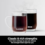 Cafetière programmable Ninja 12 tasses avec carafe en verre – Styles de café classique et riche, fonction de retard et réservoir d'eau amovible de 60 oz, Noir/Acier inoxydable, CE250C (Version canadienne)