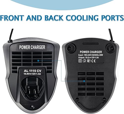 Miniatura 7 de Cargador de batería de iones de litio BC330 para Bosch 12V BAT411, BAT412A, BC430 BC330 2 607 336 996 10.8V-12V Baterías de iones de litio AL1115CV